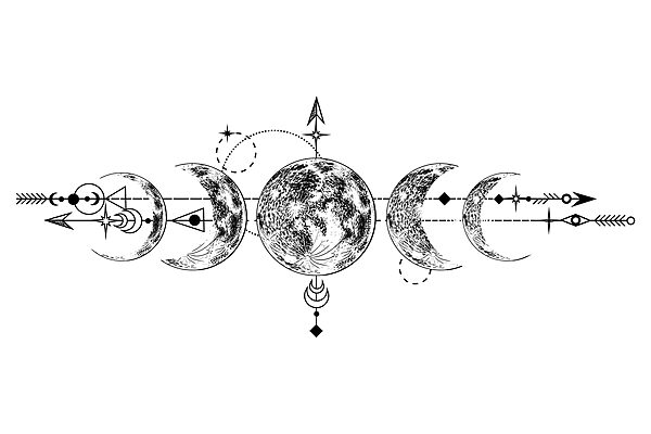 Drawing of the moon Drawing of the moon