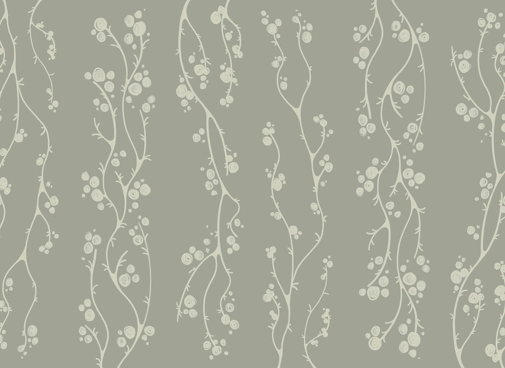 Group of vines with dots