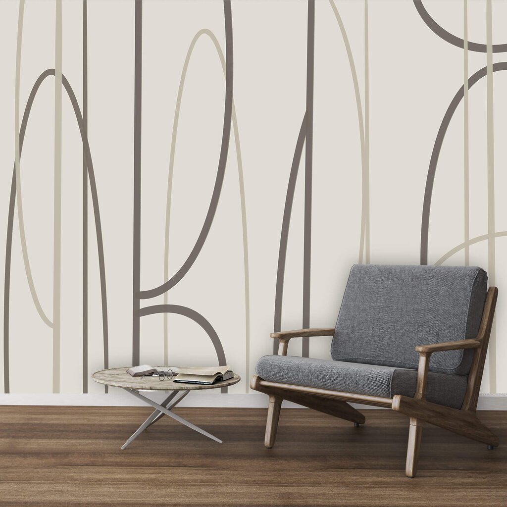 Abstract lines in soft tones