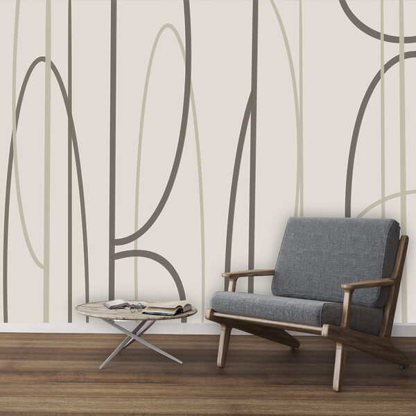 Abstract lines in soft tones