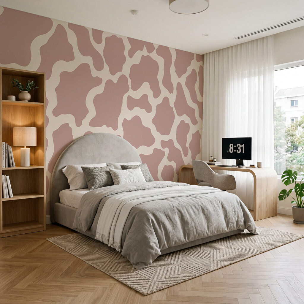 Pink and white pattern