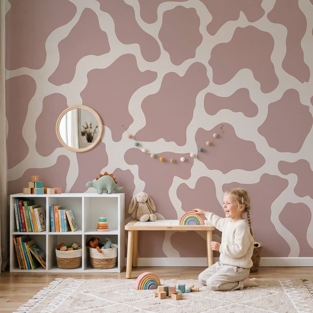 Pink and white pattern