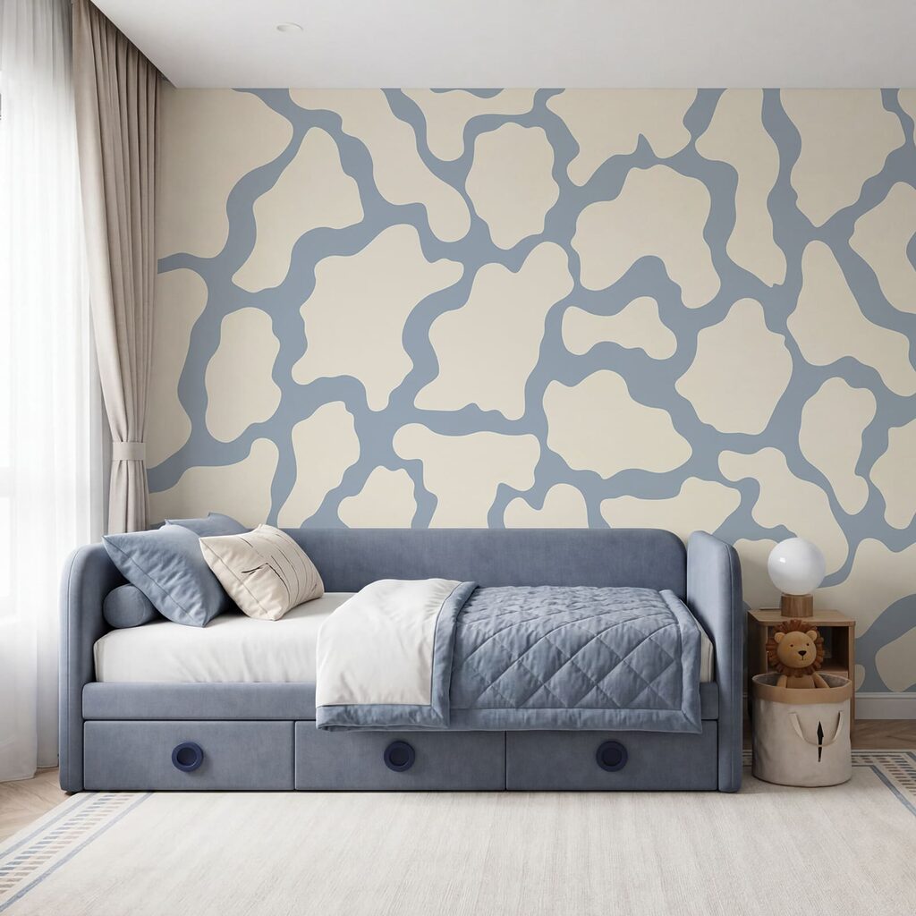 Blue and white pattern