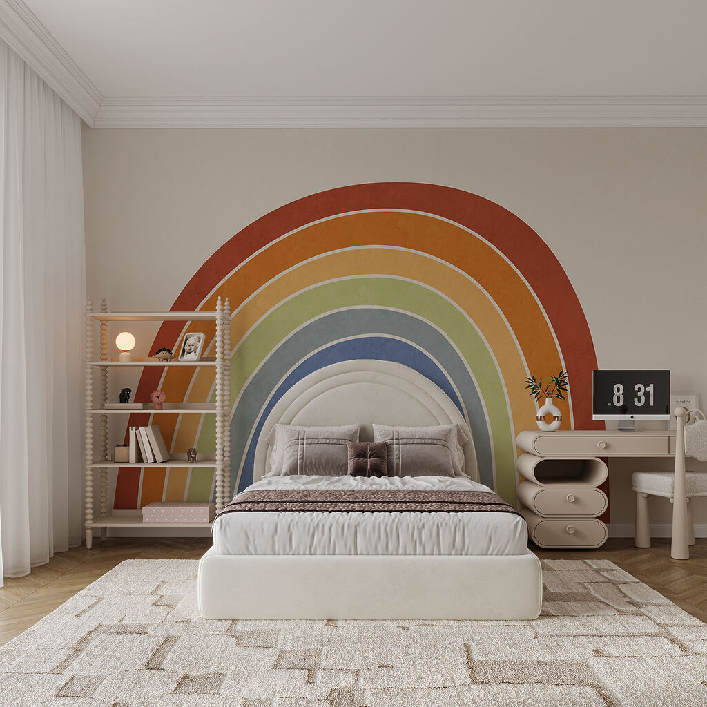Rainbow on a white background Rainbow on a white background