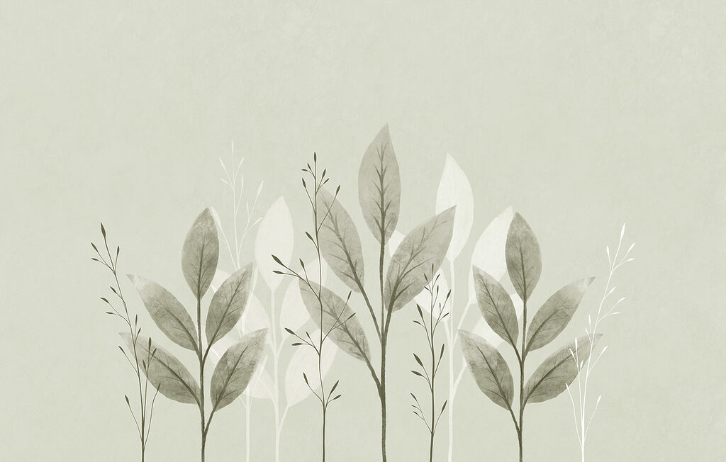 - Serene leaves on a soft background - Serene leaves on a soft background