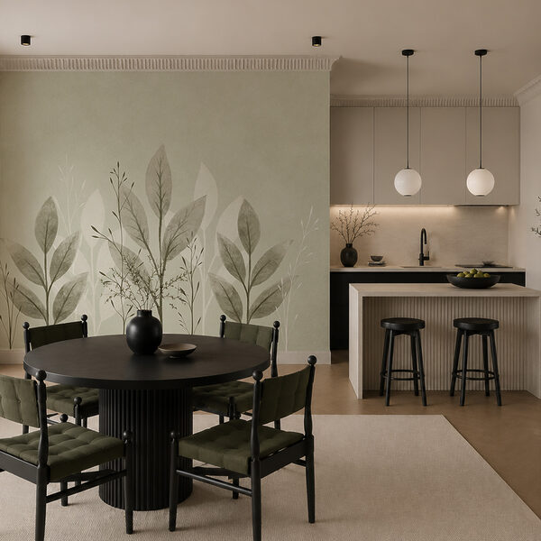 - Serene leaves on a soft background - Serene leaves on a soft background