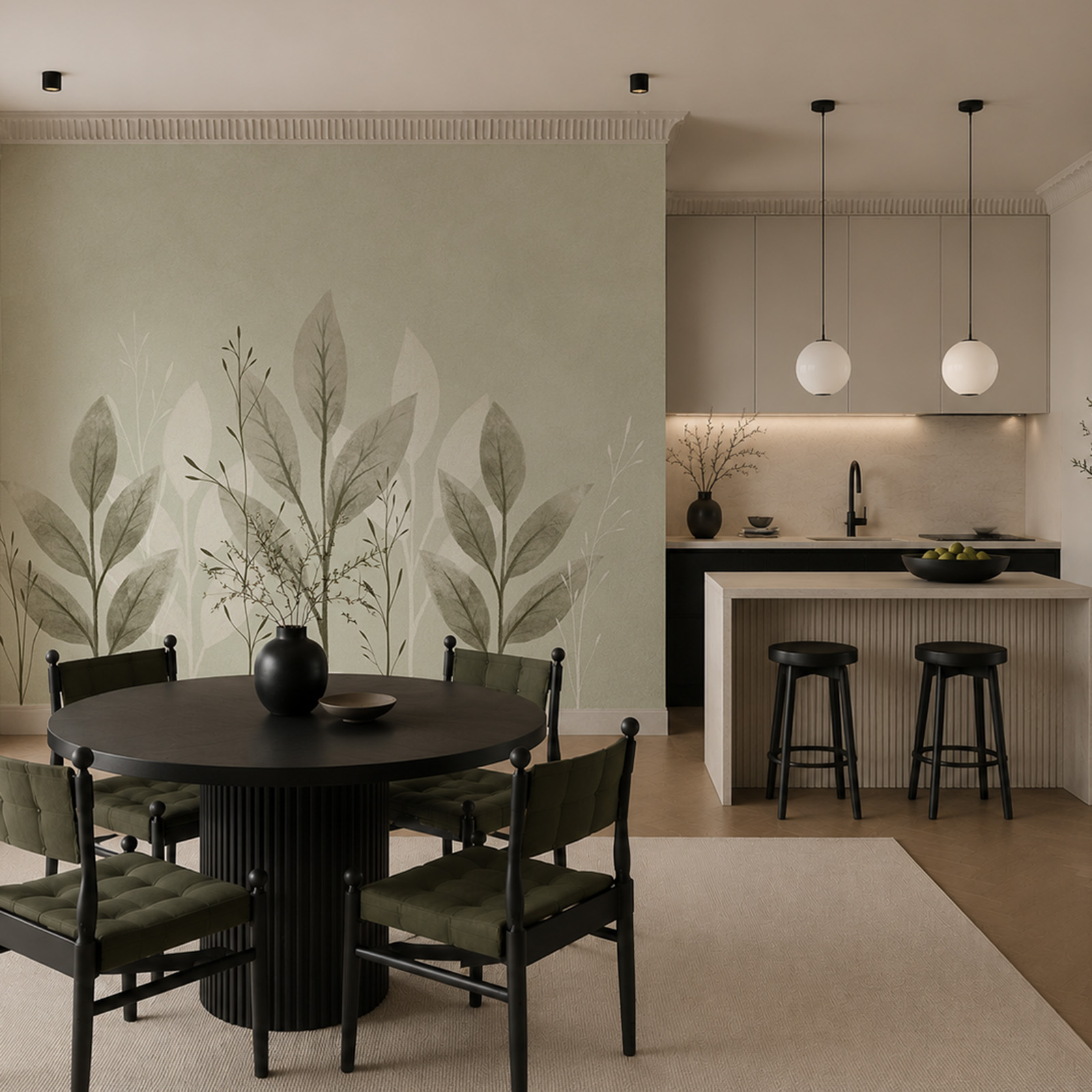 - Serene leaves on a soft background - Serene leaves on a soft background