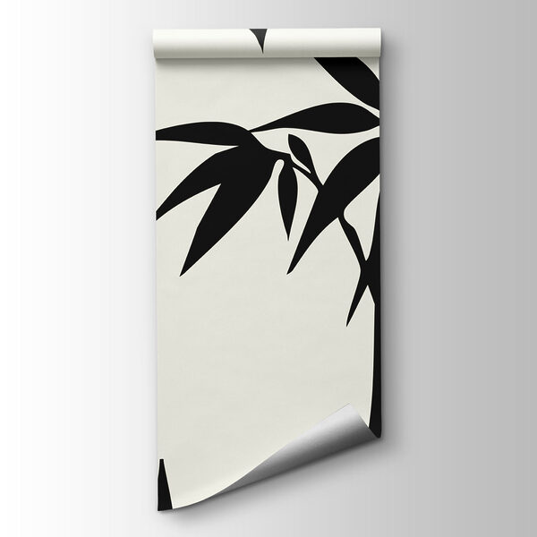 Silhouette of bamboo trees