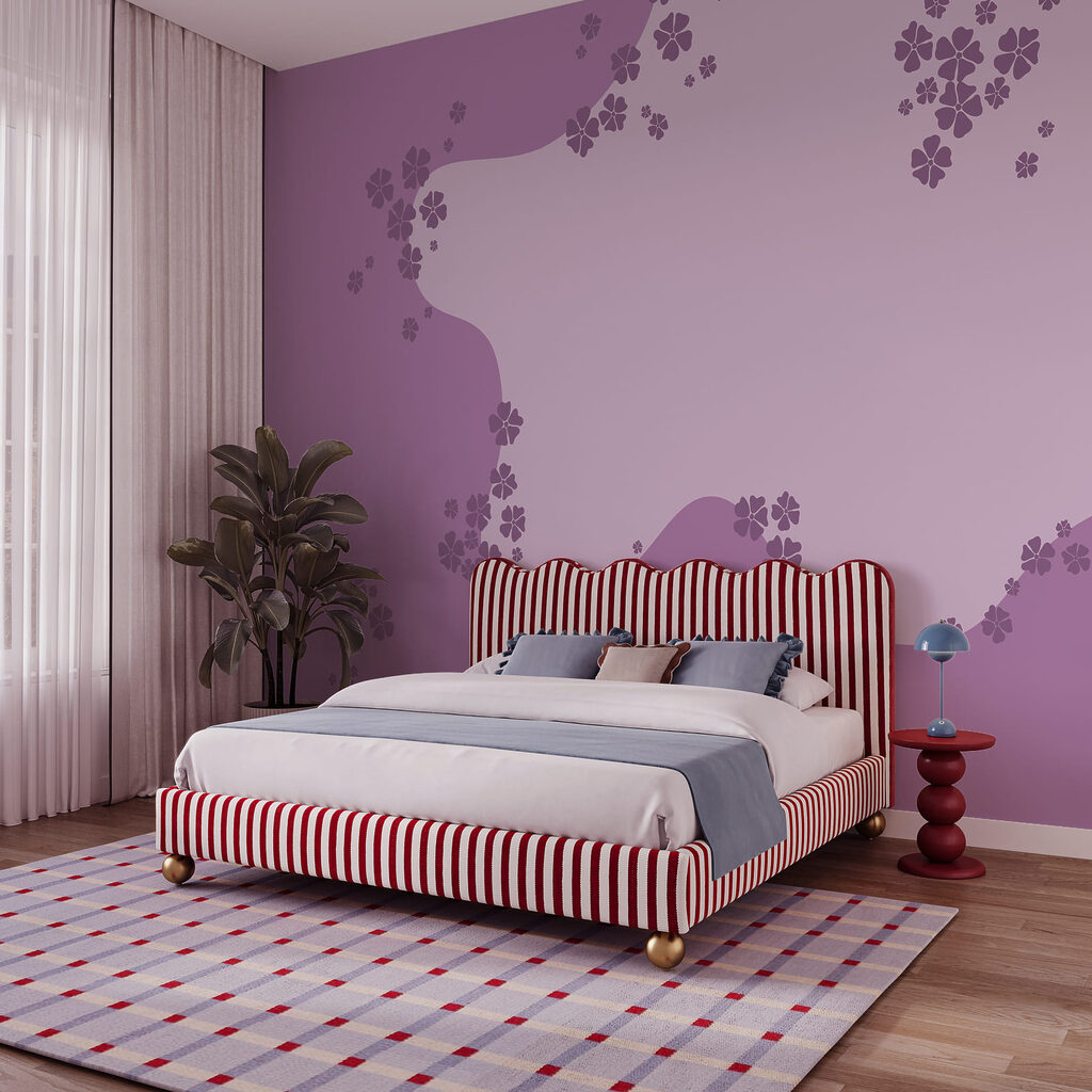 Purple and white background with flowers Purple and white background with flowers