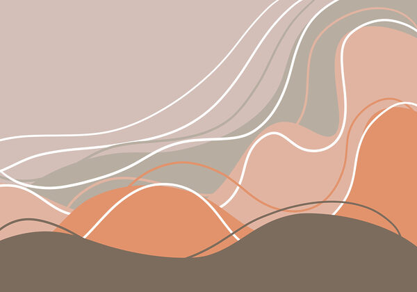 Brown and white wavy lines Brown and white wavy lines