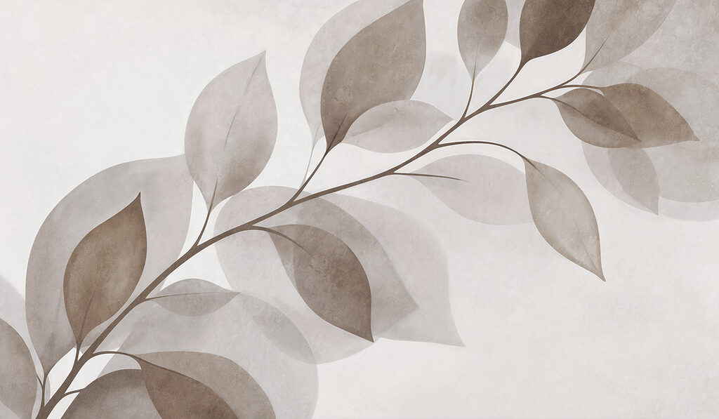 Branch with leaves on it Branch with leaves on it