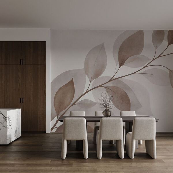 Wall mural Branch with leaves on it (SKU: t00739v3) Wall mural Wall mural Branch with leaves on it (SKU: t00739v3)
