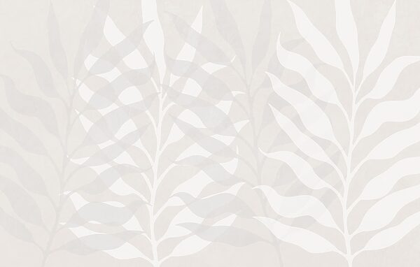 White and gray leaf pattern White and gray leaf pattern