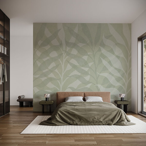 Wall mural Serene botanical pattern in soft hues (SKU: t00740v2) Wall mural Wall mural Serene botanical pattern in soft hues (SKU: t00740v2)