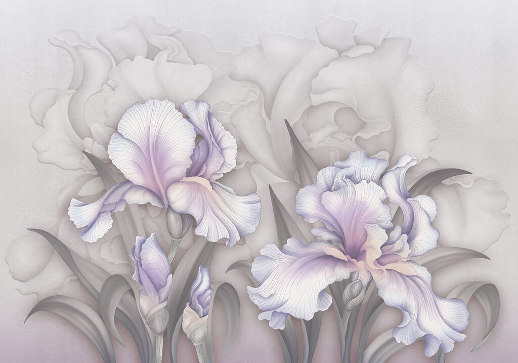Delicate blooms in soft hues