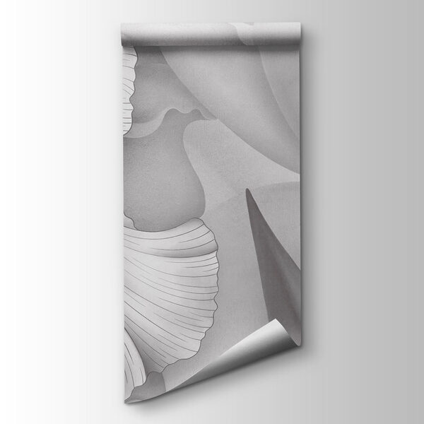 Elegant blooms in soft grayscale tones