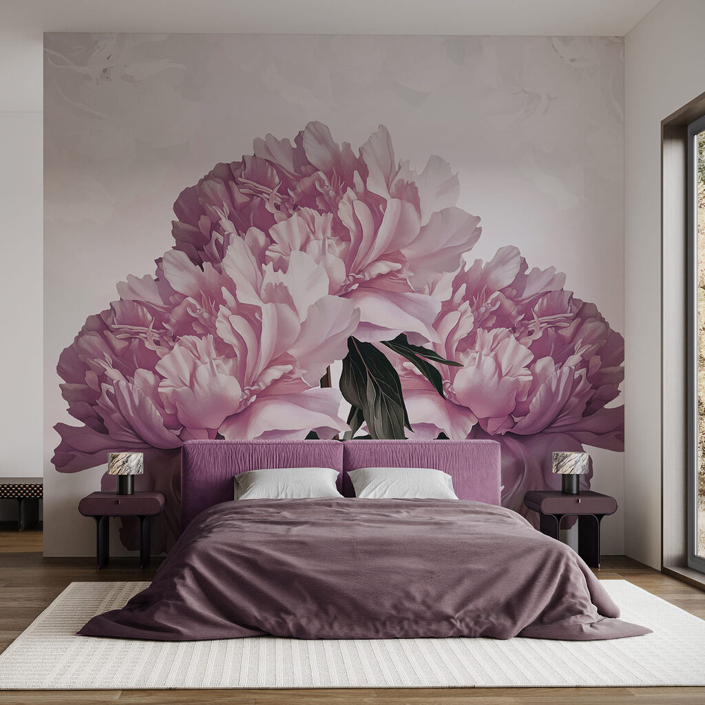 Blooming peonies in soft hues Blooming peonies in soft hues