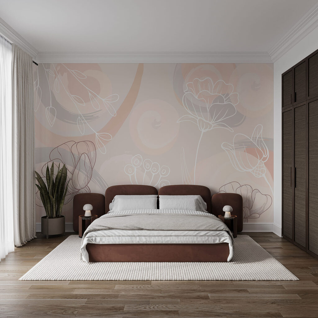 Soft floral patterns in gentle hues