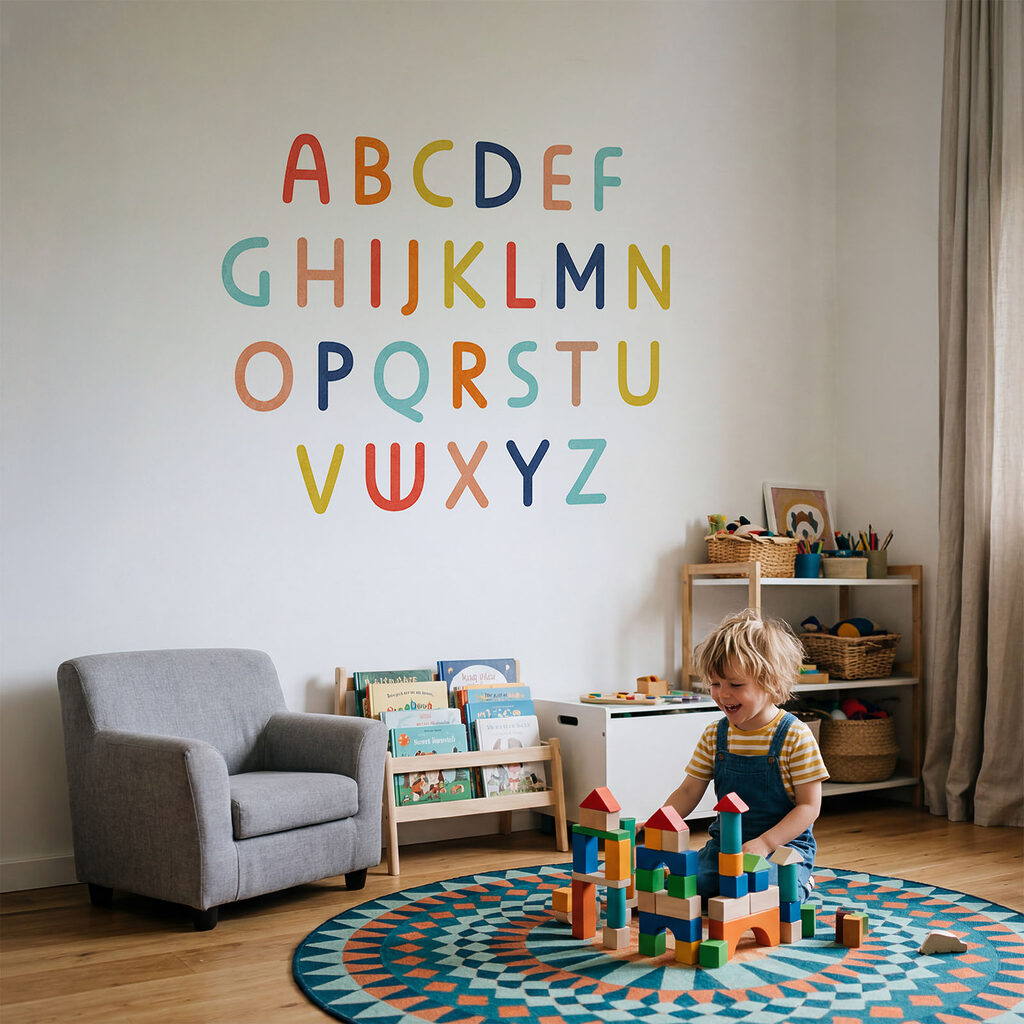 Group of colorful letters Group of colorful letters