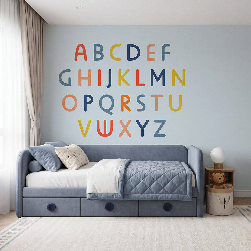 Group of colorful letters Group of colorful letters
