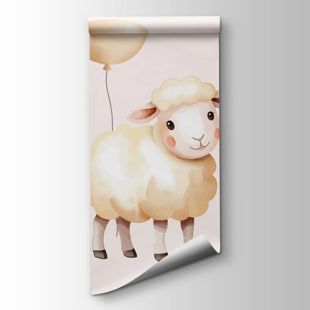 Pattern of sheep and balloons Pattern of sheep and balloons