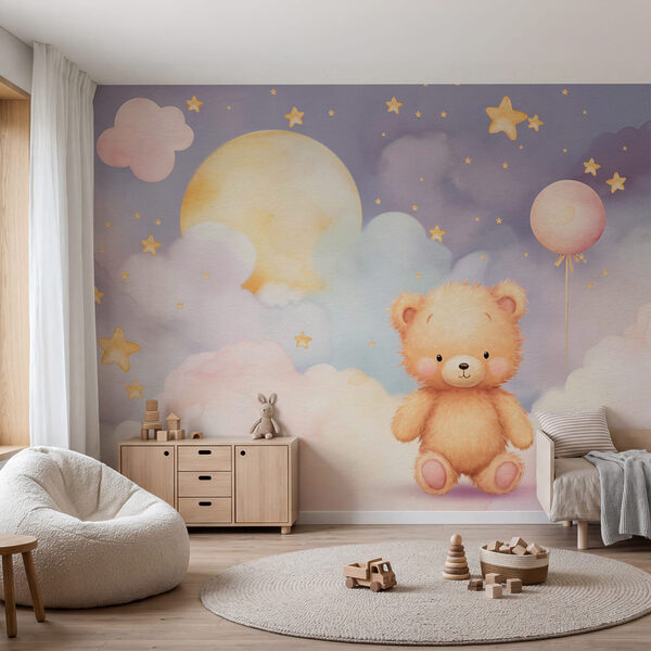 Teddy bear sitting on a cloud Teddy bear sitting on a cloud