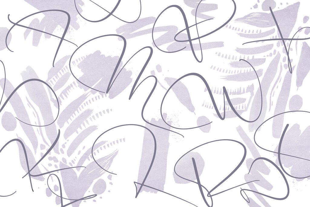 Artful lines on a soft background