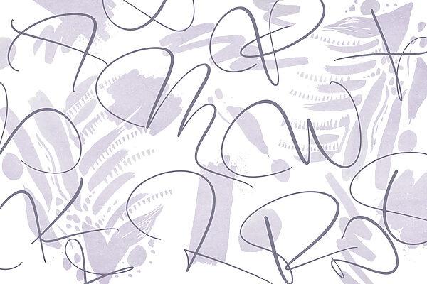 Artful lines on a soft background