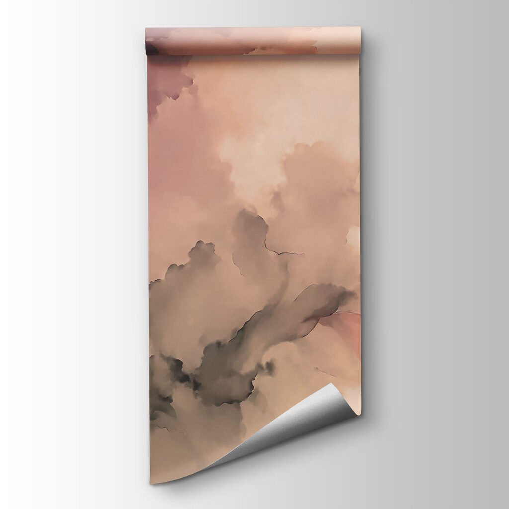 Pink and grey smoke