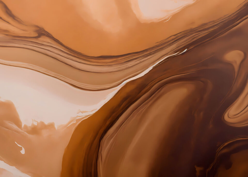 Flowing shades of warm earth tones