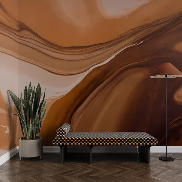 Flowing shades of warm earth tones