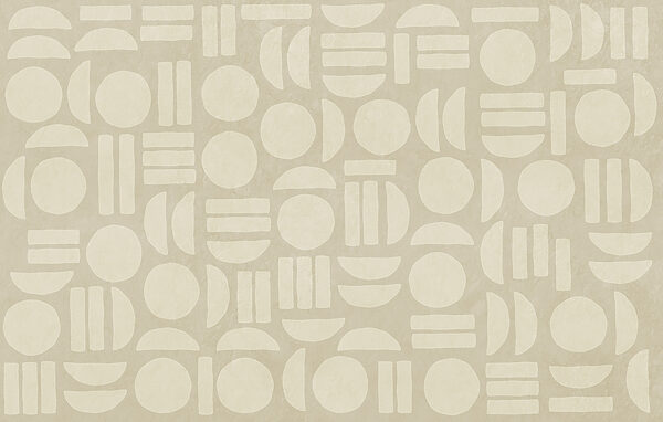 Pattern of circles and lines