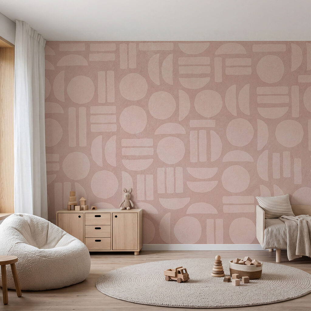 Pattern of circles and lines