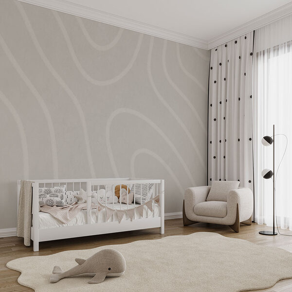 White surface with wavy lines