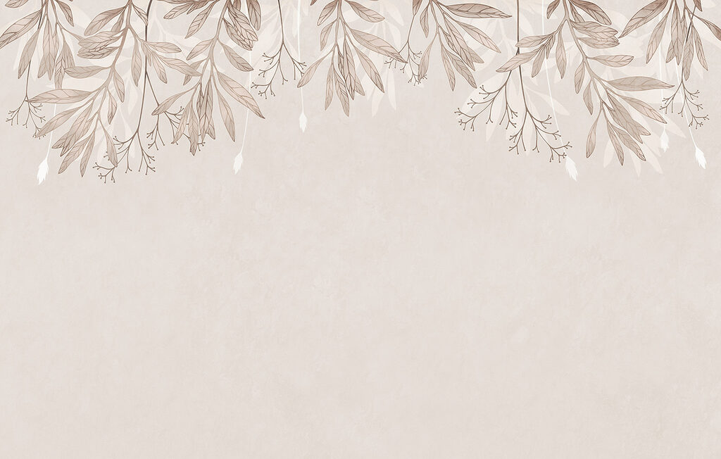 Delicate foliage on soft background