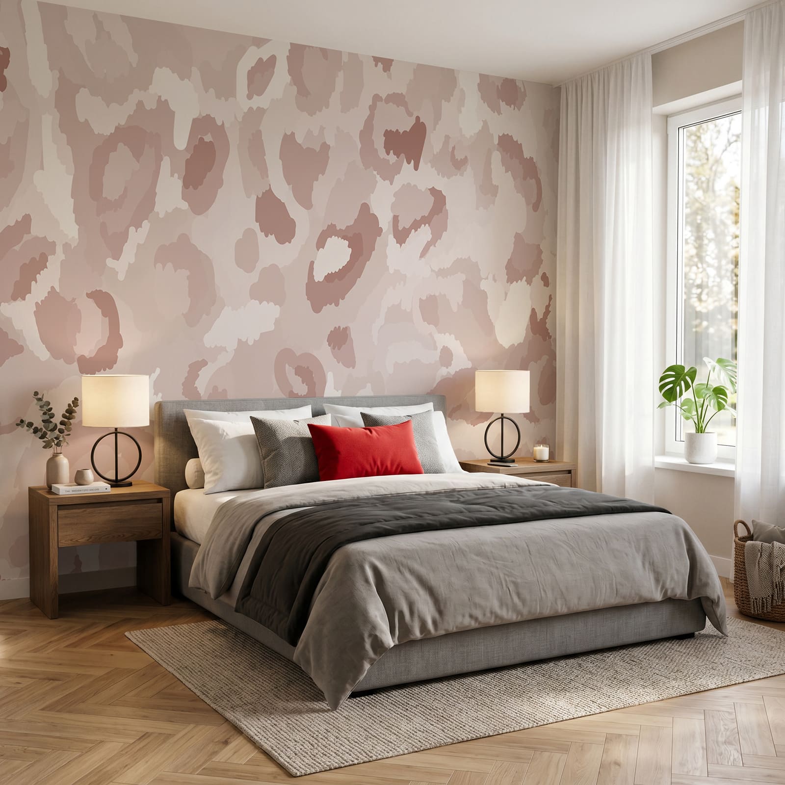 Pink and white pattern