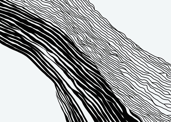 Black and white image of lines