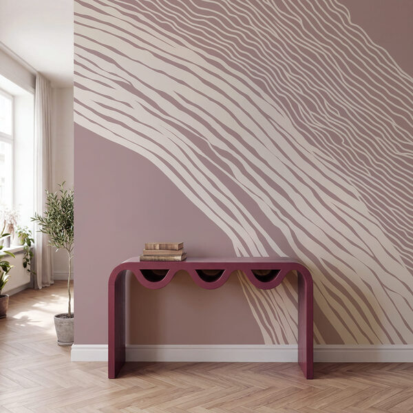 Purple and white background with lines