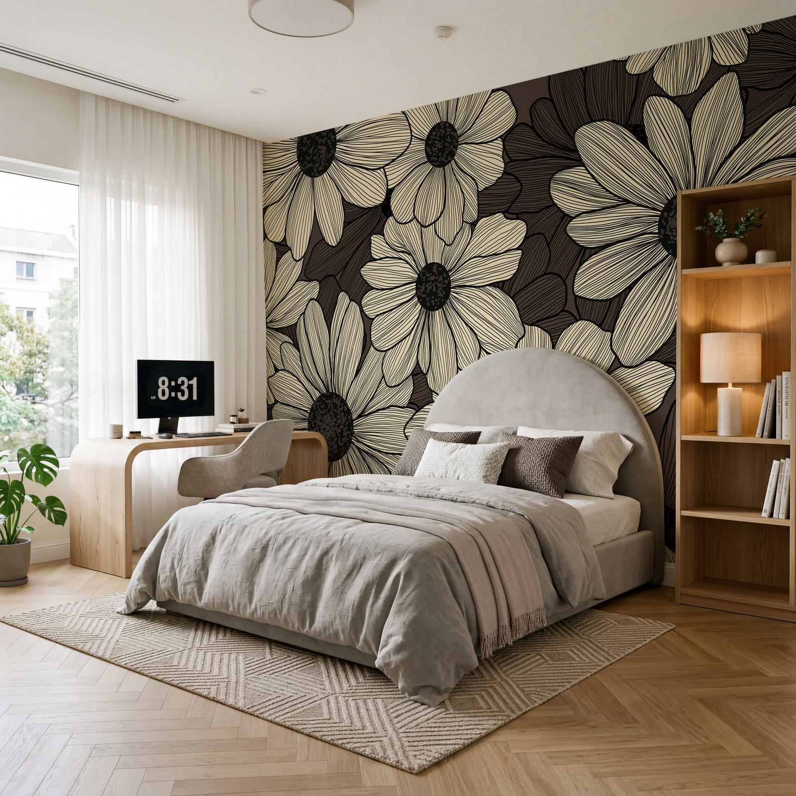 Floral patterns in soft tones Floral patterns in soft tones