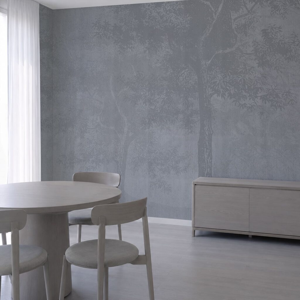 Grey background with trees Grey background with trees