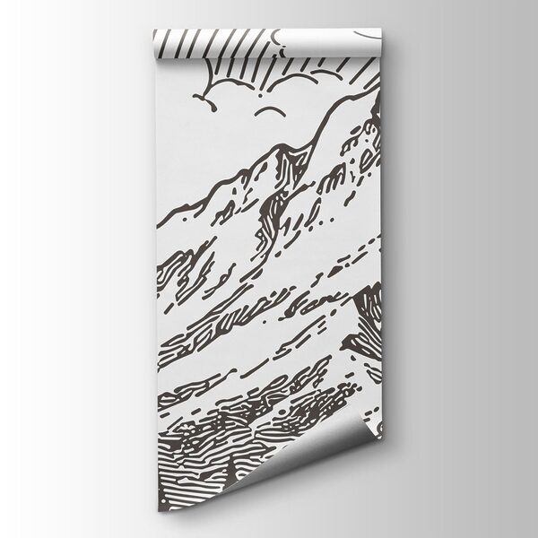 Landscape with trees and mountains Landscape with trees and mountains