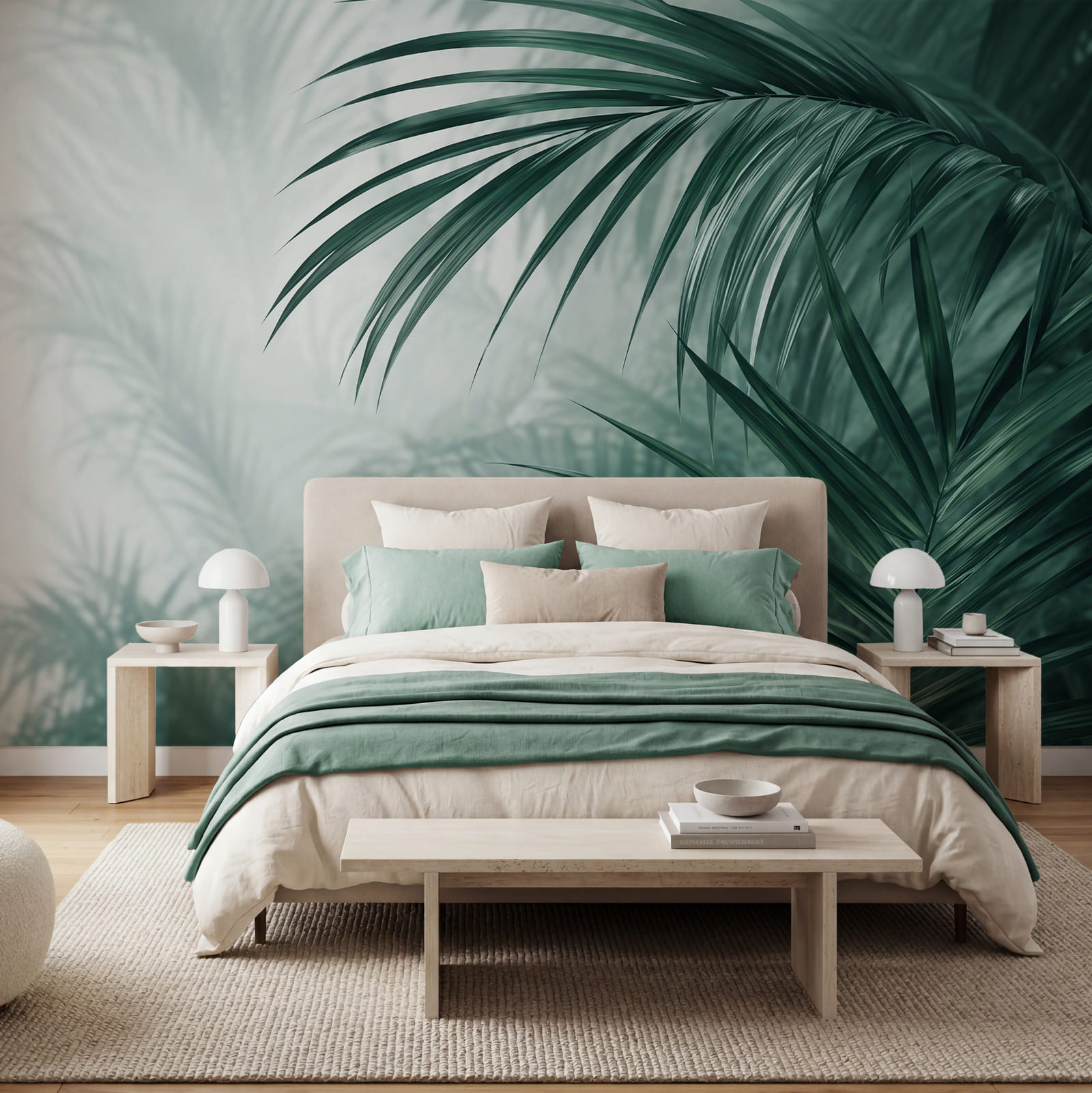 Fresh foliage in a serene setting