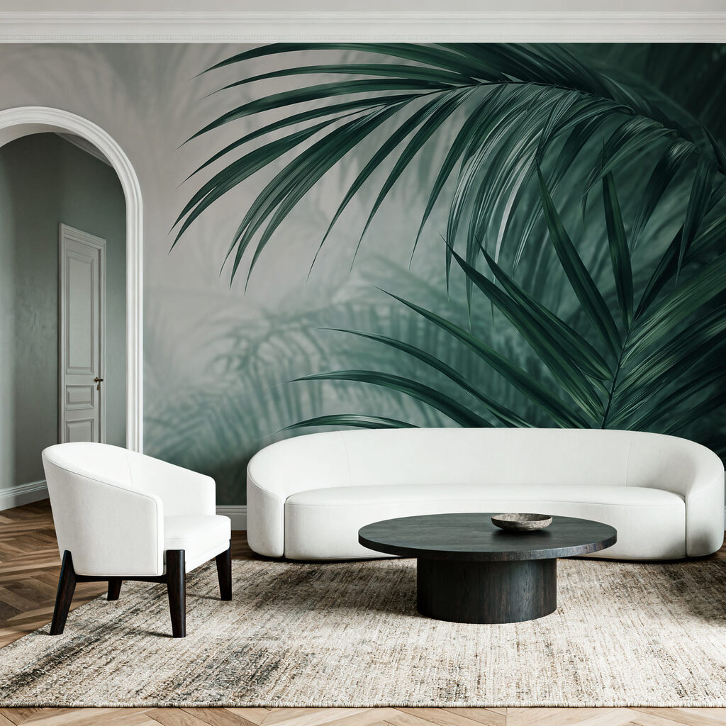 Fresh foliage in a serene setting