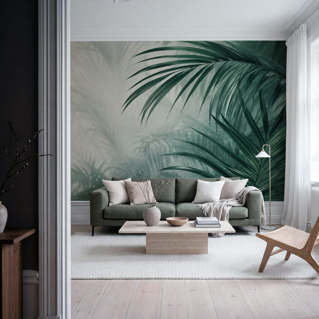Fresh foliage in a serene setting