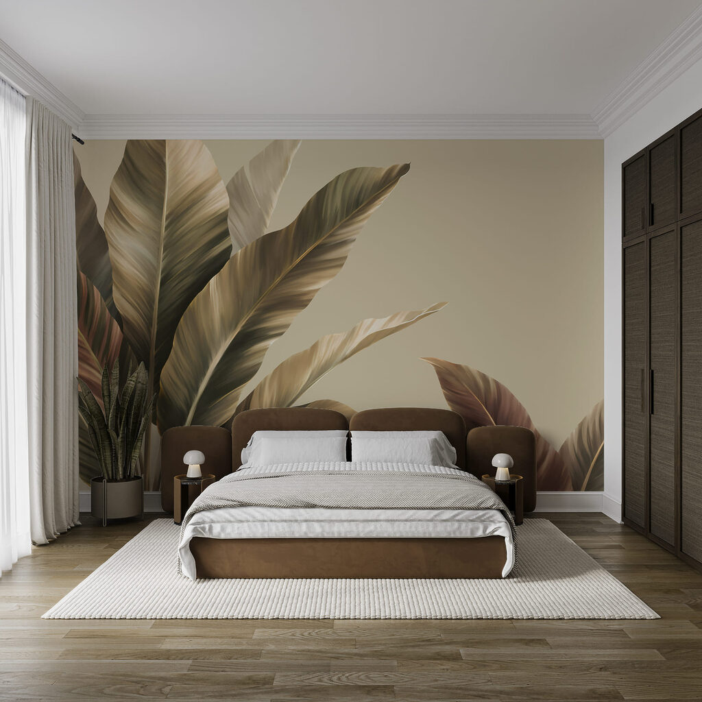 Lush foliage in soft tones