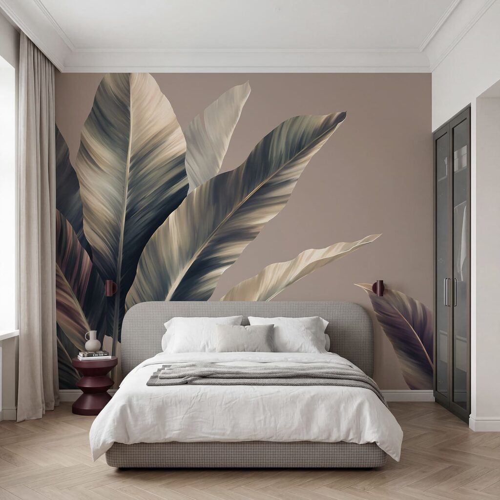 Lush leaves with soft hues displayed Lush leaves with soft hues displayed