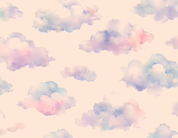 Pattern of clouds on a white background Pattern of clouds on a white background