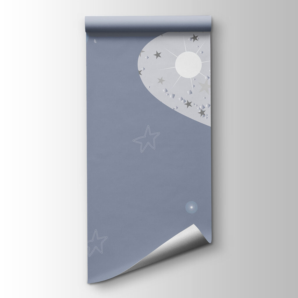 Cartoon of a bulldozer and a moon Cartoon of a bulldozer and a moon