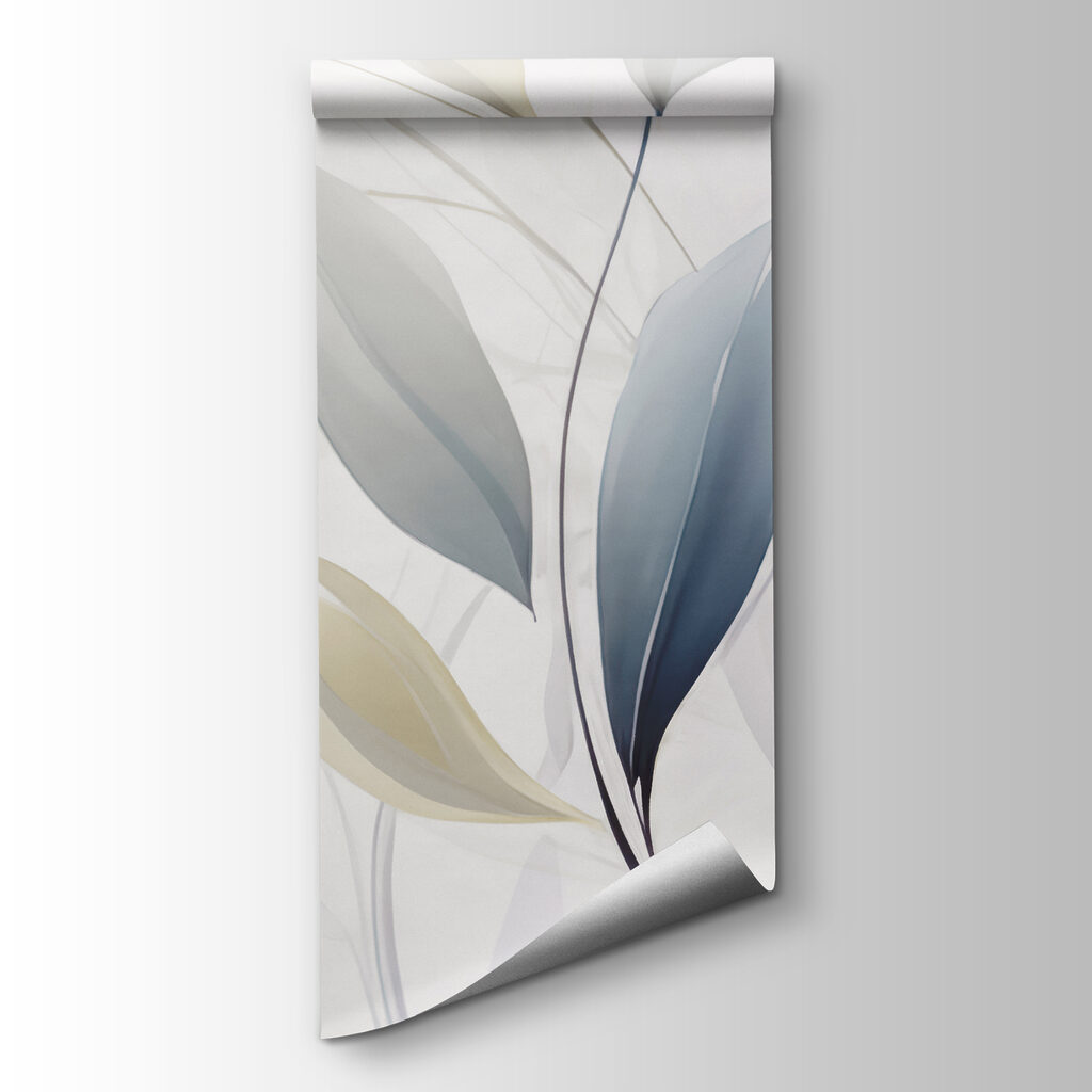 White background with leaves