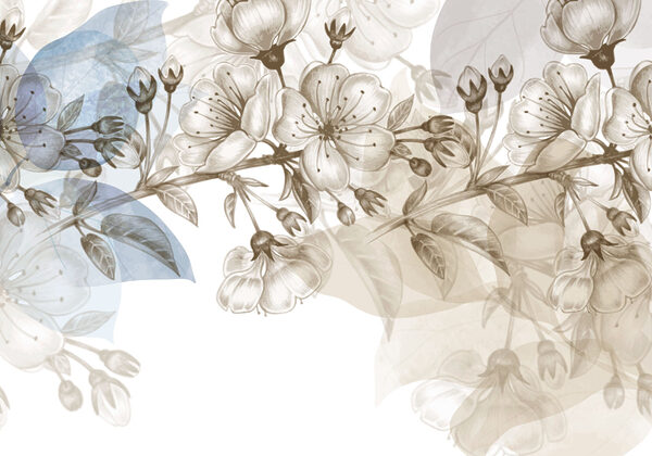 Delicate blossoms in soft hues